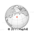 Outline Map of the Area around 45° 35' 46" N, 177° 43' 29" E, rectangular outline