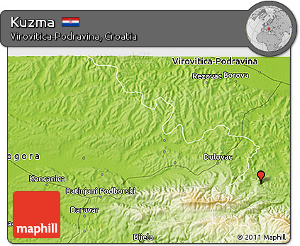 Physical 3D Map of Kuzma