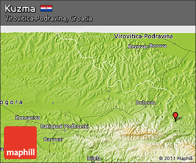 Physical 3D Map of Kuzma