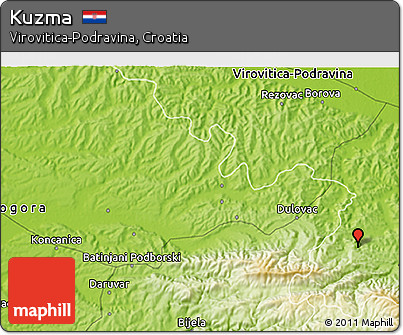 Physical 3D Map of Kuzma