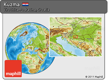 Physical Location Map of Kuzma