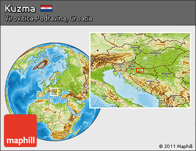 Physical Location Map of Kuzma