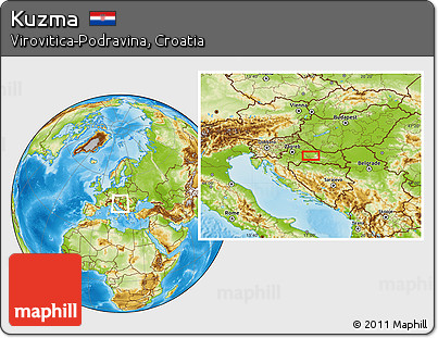 Physical Location Map of Kuzma