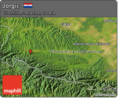 Satellite 3D Map of Jorgić