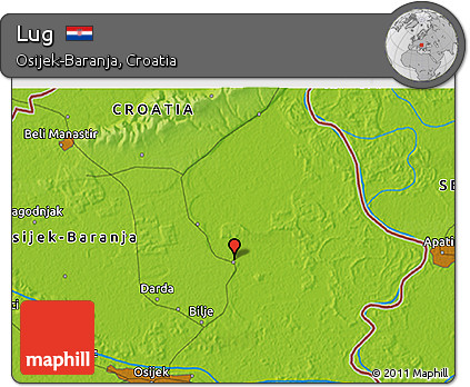 Physical 3D Map of Lug