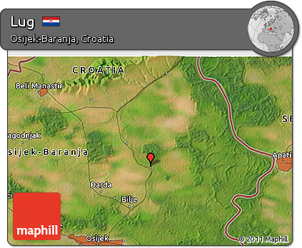 Satellite 3D Map of Lug