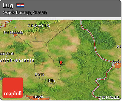 Satellite 3D Map of Lug
