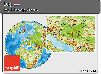 Physical Location Map of Lug