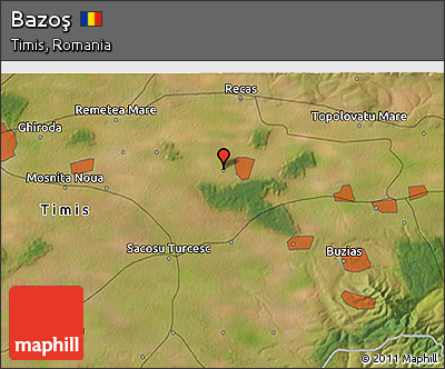 Satellite 3D Map of Bazoş