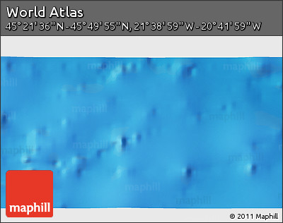 Physical 3D Map of the Area around 45° 35' 46" N, 21° 10' 29" W