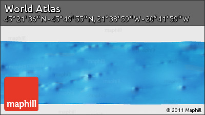 Physical Panoramic Map of the Area around 45° 35' 46" N, 21° 10' 29" W