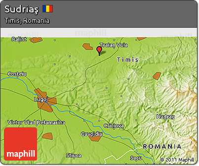 Physical 3D Map of Sudriaş