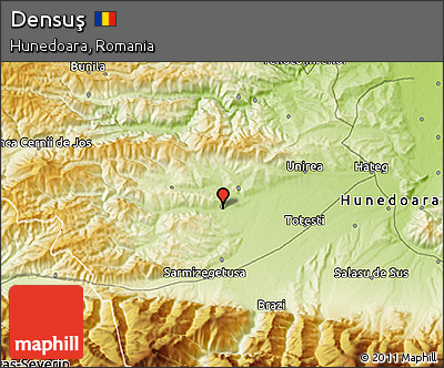 Physical 3D Map of Densuş