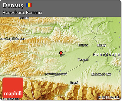 Physical 3D Map of Densuş