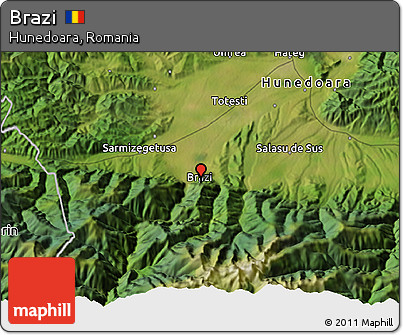 Satellite 3D Map of Brazi