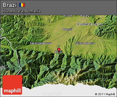 Satellite 3D Map of Brazi