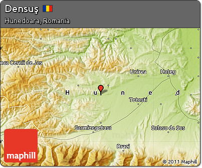 Physical Map of Densuş