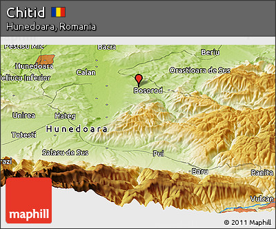 Physical Panoramic Map of Chitid