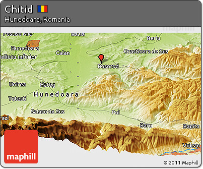 Physical Panoramic Map of Chitid