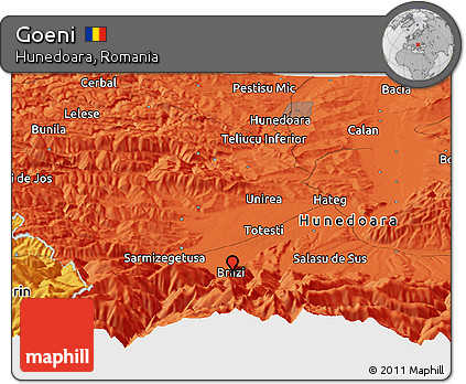 Political Panoramic Map of Goeni