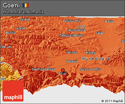 Political Panoramic Map of Goeni