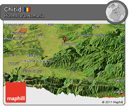 Satellite Panoramic Map of Chitid