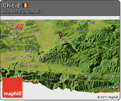 Satellite Panoramic Map of Chitid
