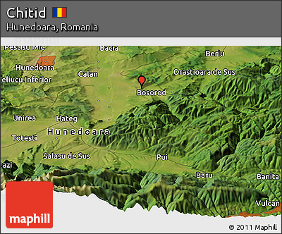 Satellite Panoramic Map of Chitid
