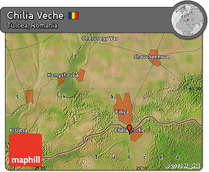 Satellite Map of Chilia Veche