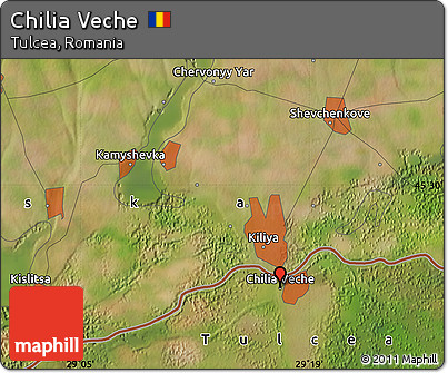 Satellite Map of Chilia Veche
