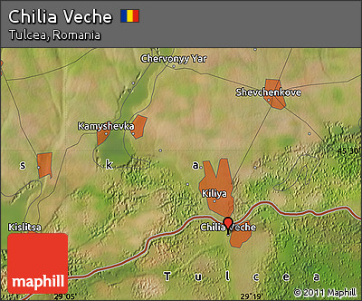 Satellite Map of Chilia Veche