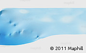 Shaded Relief Panoramic Map of the area around 45° 35' 46" N, 3° 19' 30" W