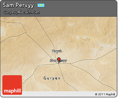 Satellite 3D Map of Sam Pervyy
