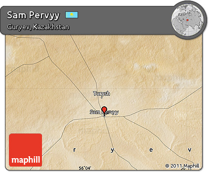 Satellite Map of Sam Pervyy