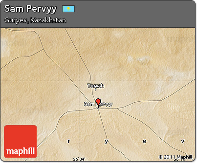 Satellite Map of Sam Pervyy