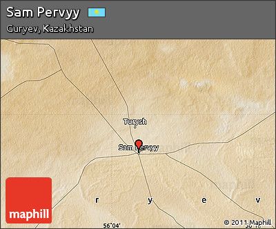 Satellite Map of Sam Pervyy