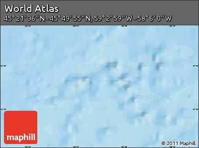 Political Map of the Area around 45° 35' 46" N, 58° 34' 30" W