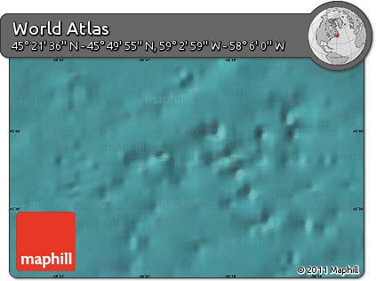 Satellite Map of the Area around 45° 35' 46" N, 58° 34' 30" W