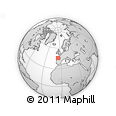 Outline Map of the Area around 45° 35' 46" N, 5° 52' 30" W, rectangular outline