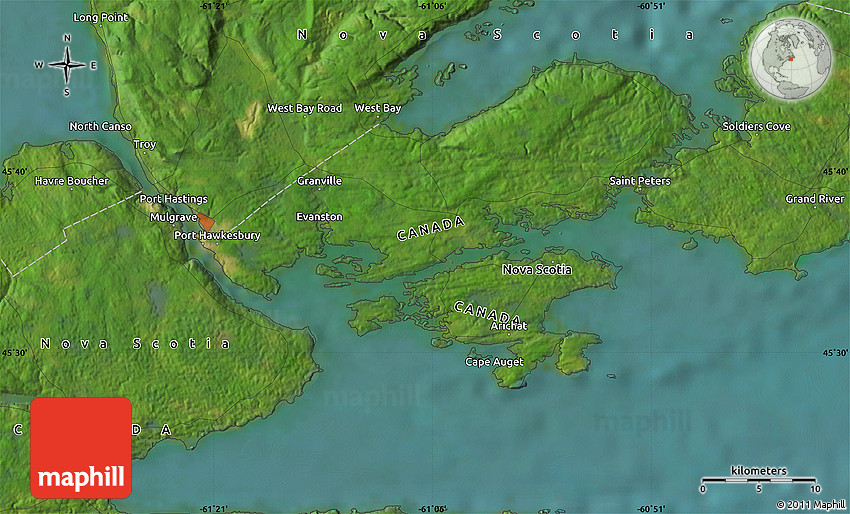 Satellite Map of Point Tupper