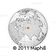 Outline Map of the Area around 45° 35' 46" N, 70° 37' 30" E, rectangular outline
