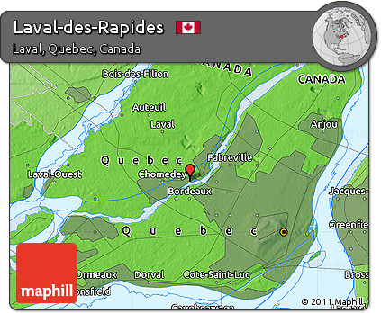 Political Map of Laval-des-Rapides