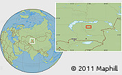 Savanna Style Location Map of the area around 45° 35' 46" N, 77° 25' 30" E