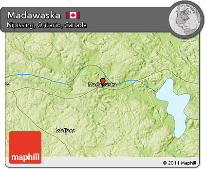 Physical 3D Map of Madawaska