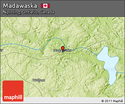 Physical 3D Map of Madawaska