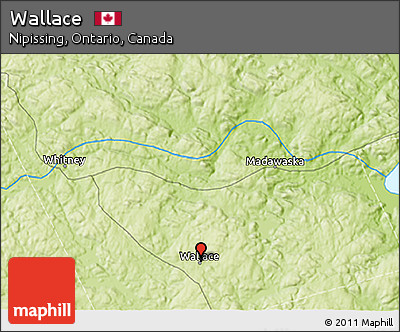Physical 3D Map of Wallace