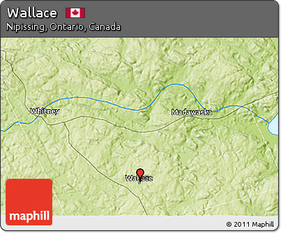 Physical 3D Map of Wallace