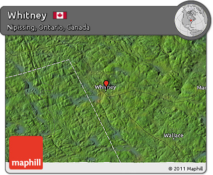 Satellite 3D Map of Whitney
