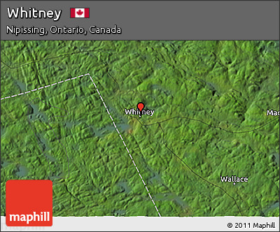 Satellite 3D Map of Whitney