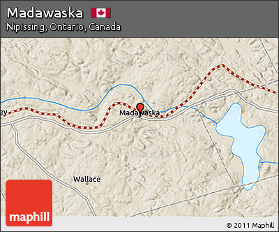 Shaded Relief 3D Map of Madawaska